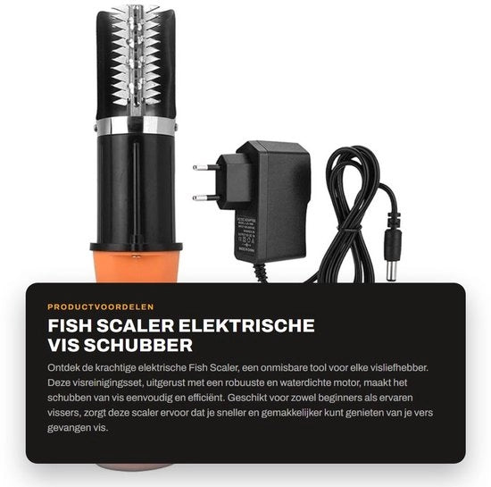 Scalatore elettrico per pesce - Impermeabile e potente - Alimentazione 110-240V AC - Kit per pulizia del pesce - Adatto a tutti i tipi di pesce...