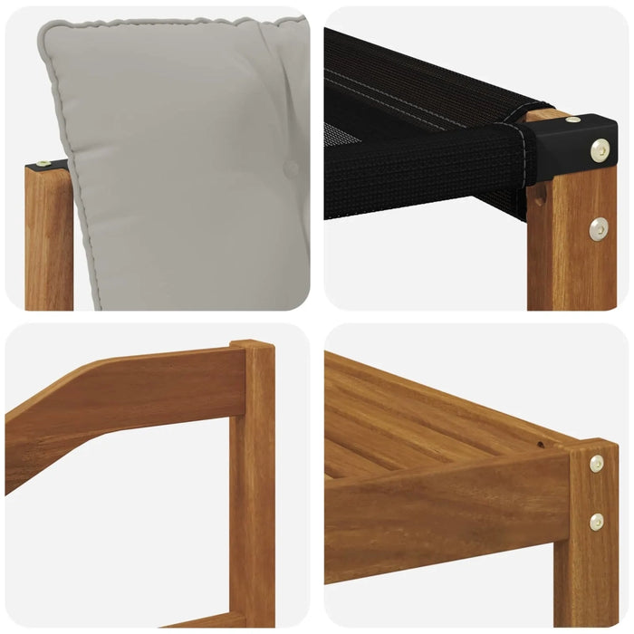 Set di divani da esterno 9 pcs Grigio Naturale e Chiaro 3369322