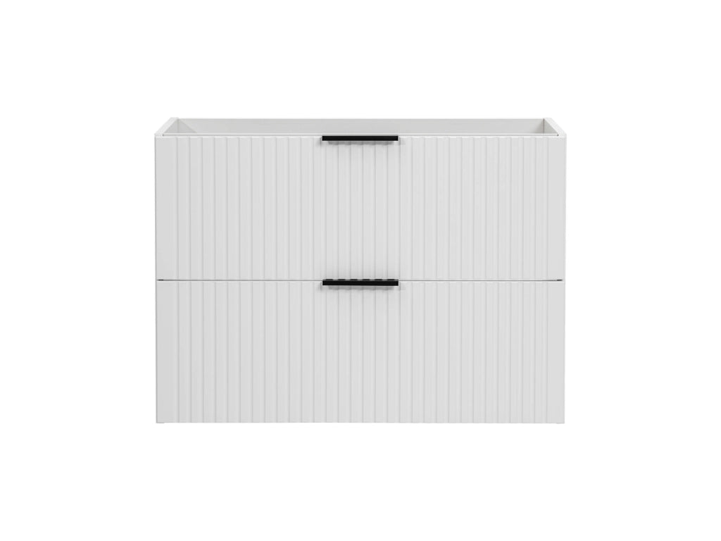 Mobile sottolavabo 80 cm 2 cassetti Adel White 80 x 57 x 46 cm