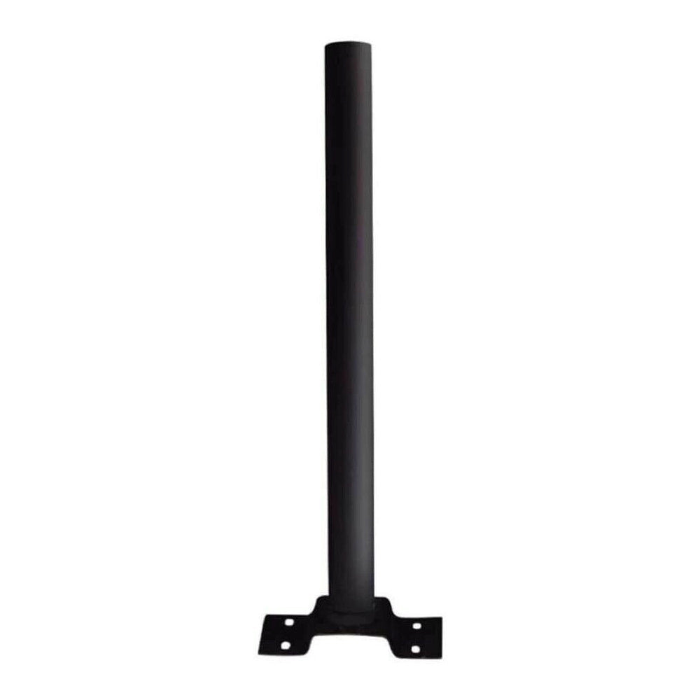 Trade Shop - 2 Staffe Palo Per Lampione Solare Stradale Supporto Metallo Staffa Muro Parete -