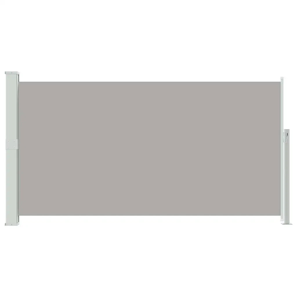 Tenda Laterale Retrattile per Patio 170x300 cm Grigio 48368
