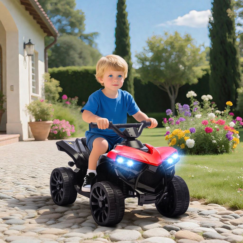 Quad elettrico bambini 6V ¨C zephmum ¨C rosso 70x42x45 cm