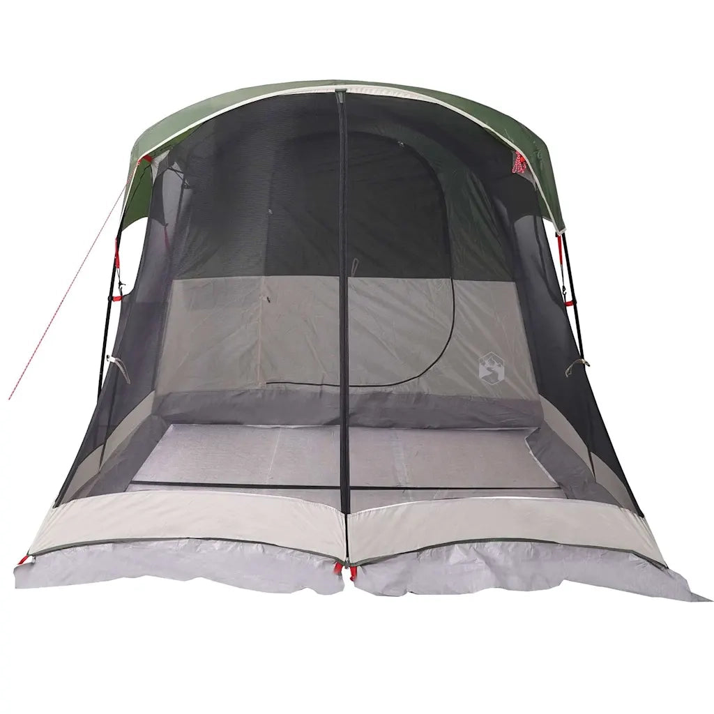 Tenda Familiare a Tunnel per 8 Persone Verde Impermeabile 94785