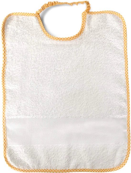 Cuscino per bambini con elastico – 100% cotone 34 x 28 cm, giallo