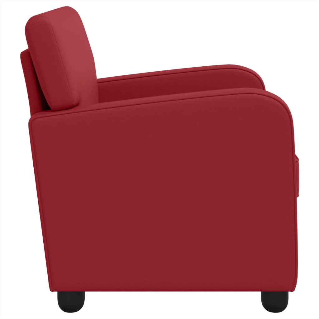 Poltrona Rosso Vino Similpelle 42043430