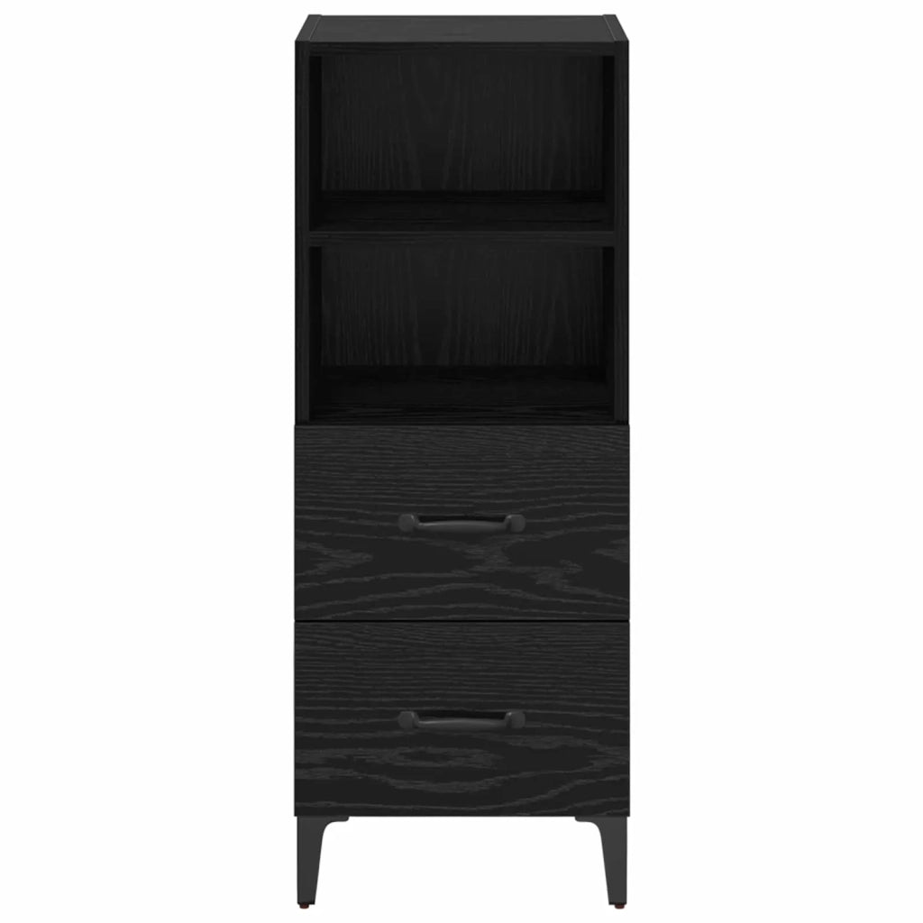 Credenza Rovere nero 34 x 34.5 x 90 cm Legno multistrato