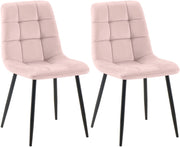 Set di 2 sedie da pranzo Tilde in velluto 6