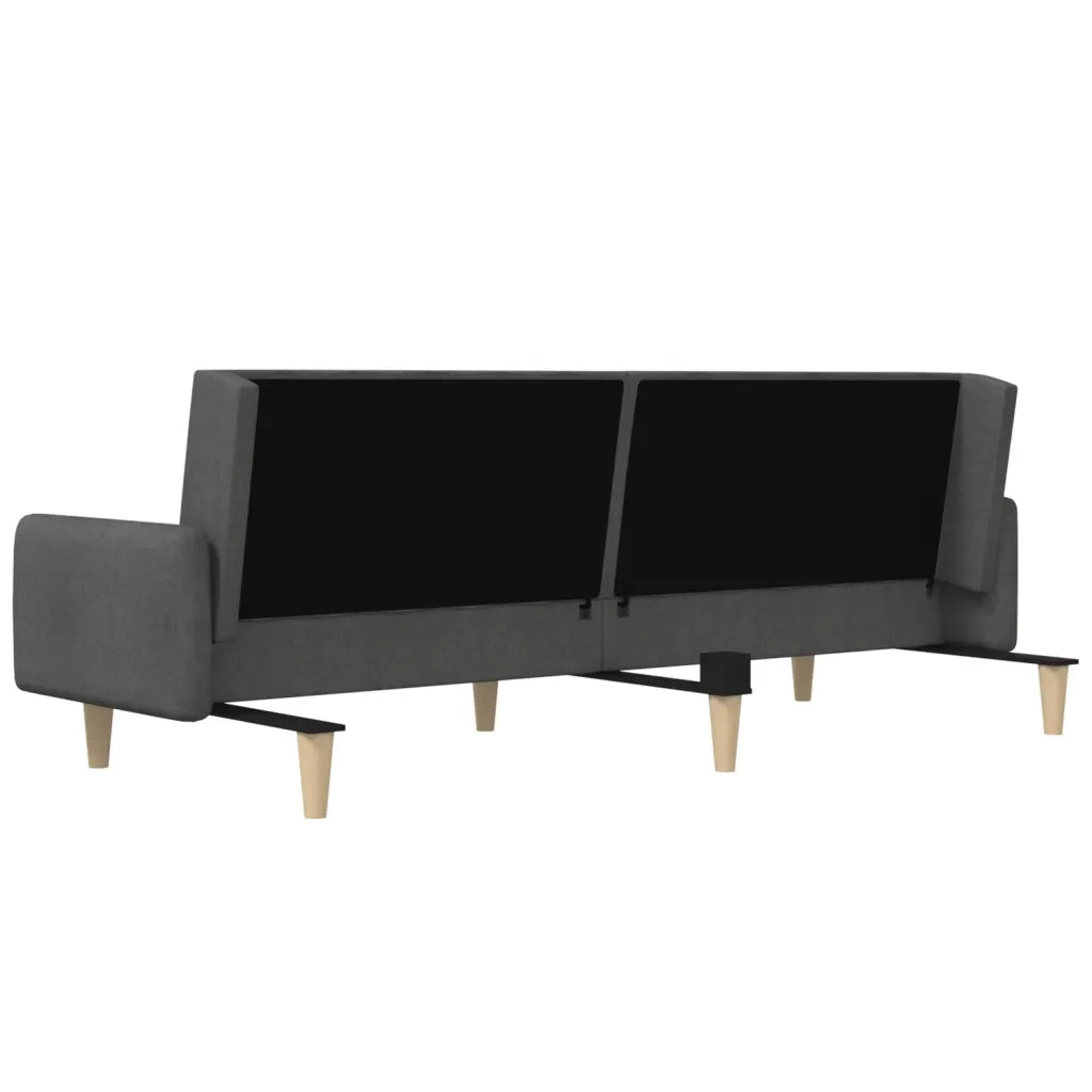 Divano Letto a 2 Posti-Sofa Letto 2 Posti-Daybed Grigio Scuro in Tessuto 370805