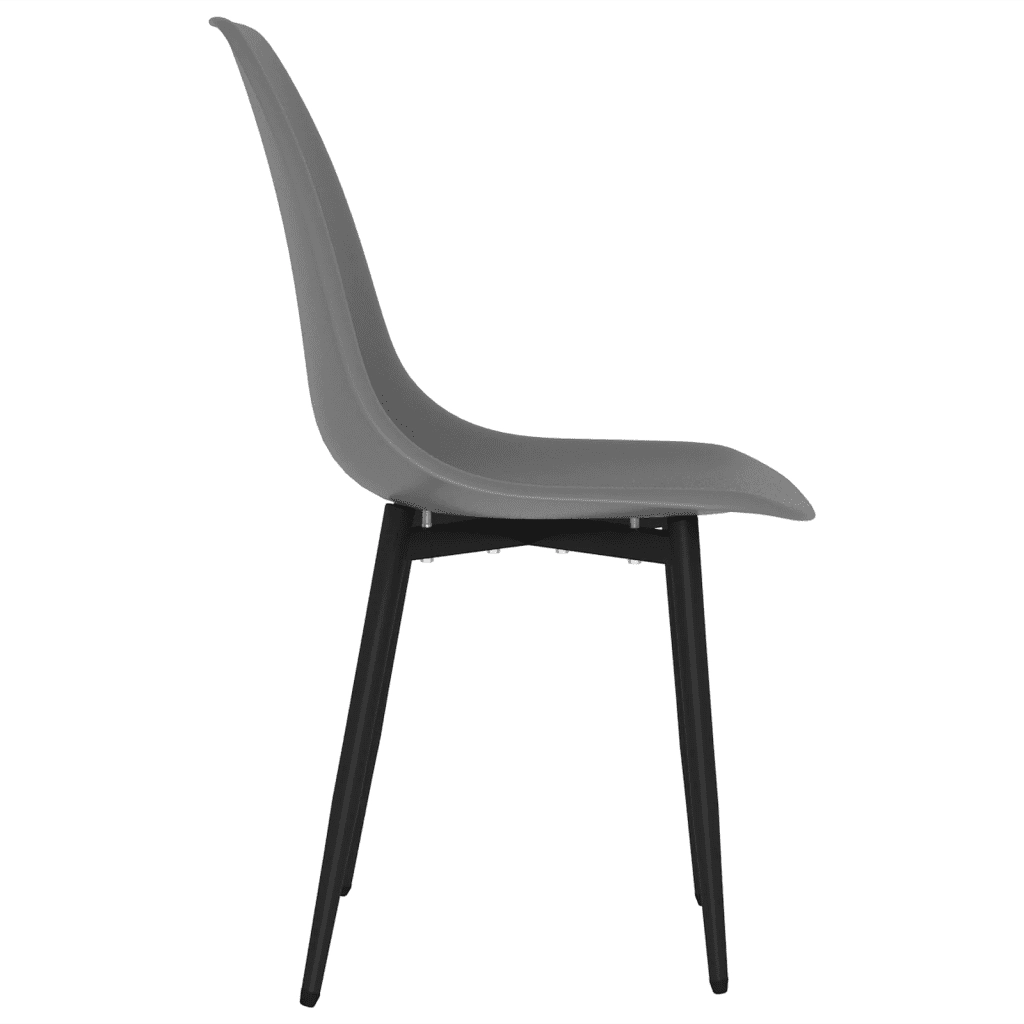 Sedie da Pranzo 4 pz Grigie in PP cod mxl 10424