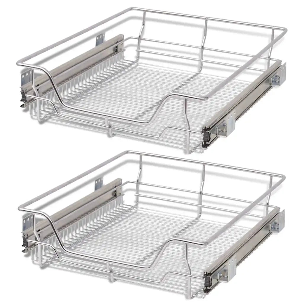 Cestelli a Rete Estraibili 2 pz 500 mm Argentati 50480