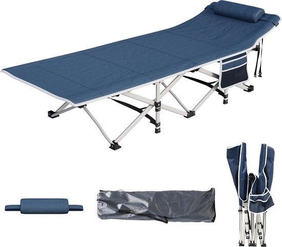 Campingletto pieghevole per adulti - robusto e trasportabile con materasso extra spesso