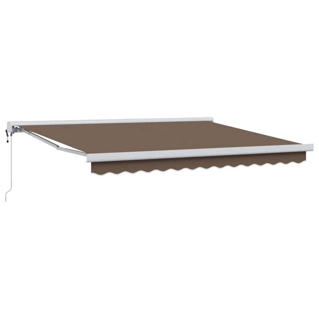 Tenda retrattile Tortora 450 × 300 cm Tessuto e Metallo 3426230