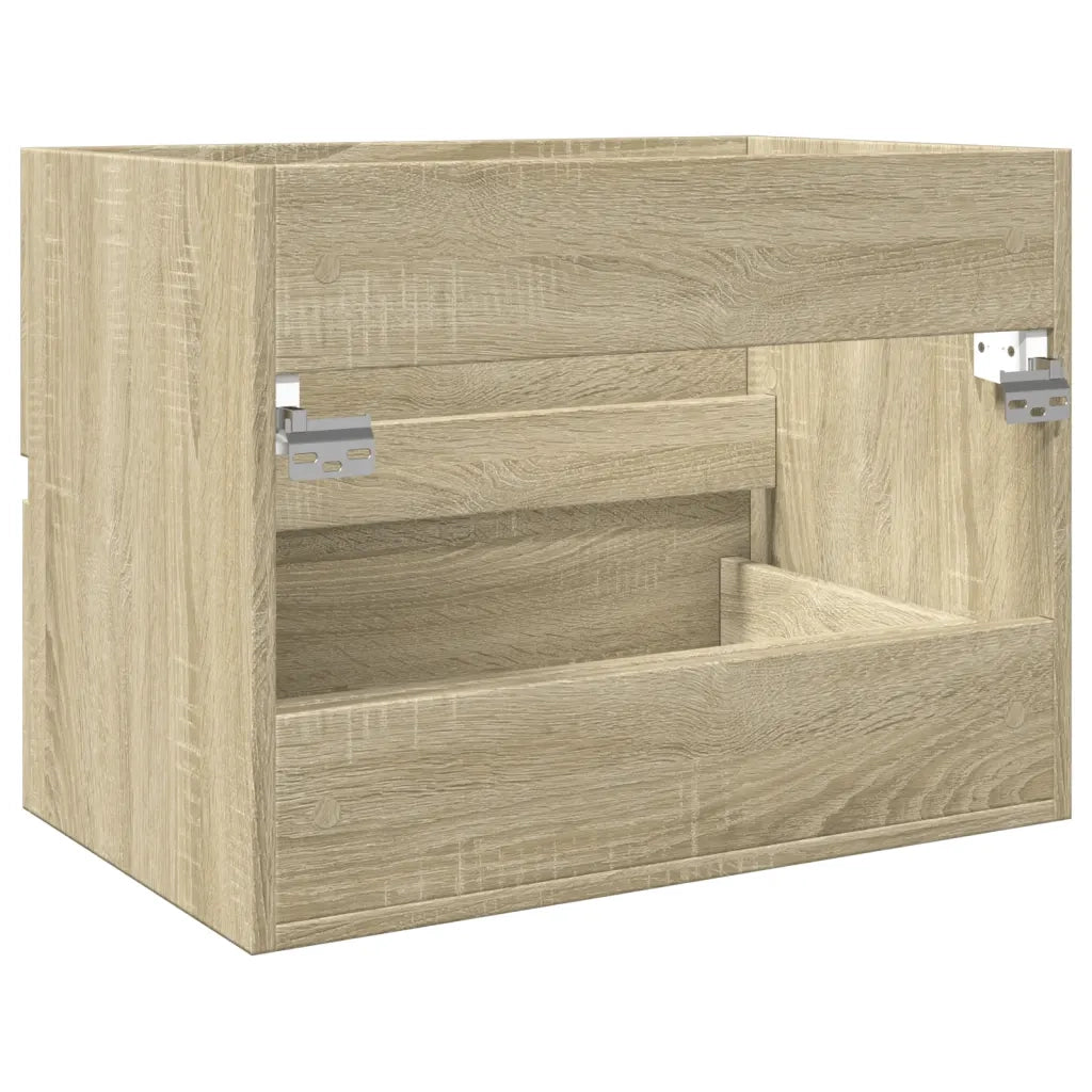 Mobile Lavabo-Armadietto da bagno Rovere Sonoma 60x38,5x45 cm in Legno Multistrato