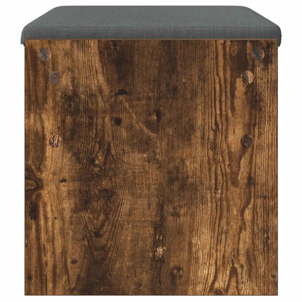 Panca per ingresso con cuscino Rovere fumé 63 x 38 x 40 cm 891548