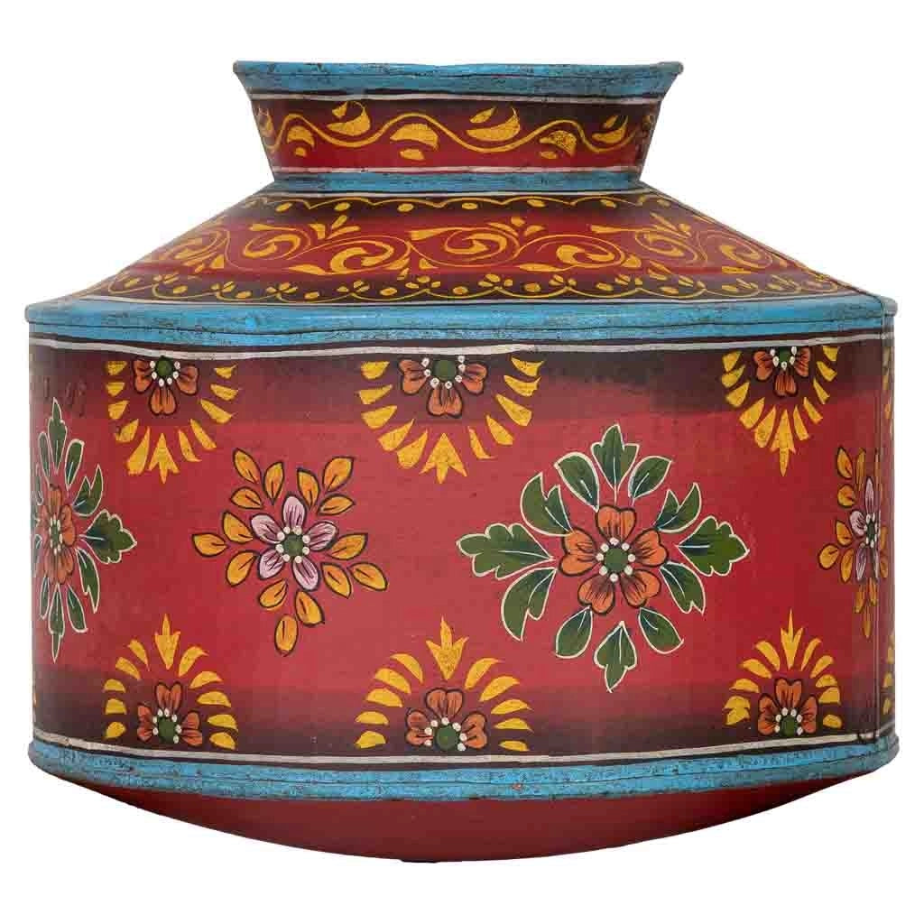 Vaso in ferro multicolore 32x32x33 cm