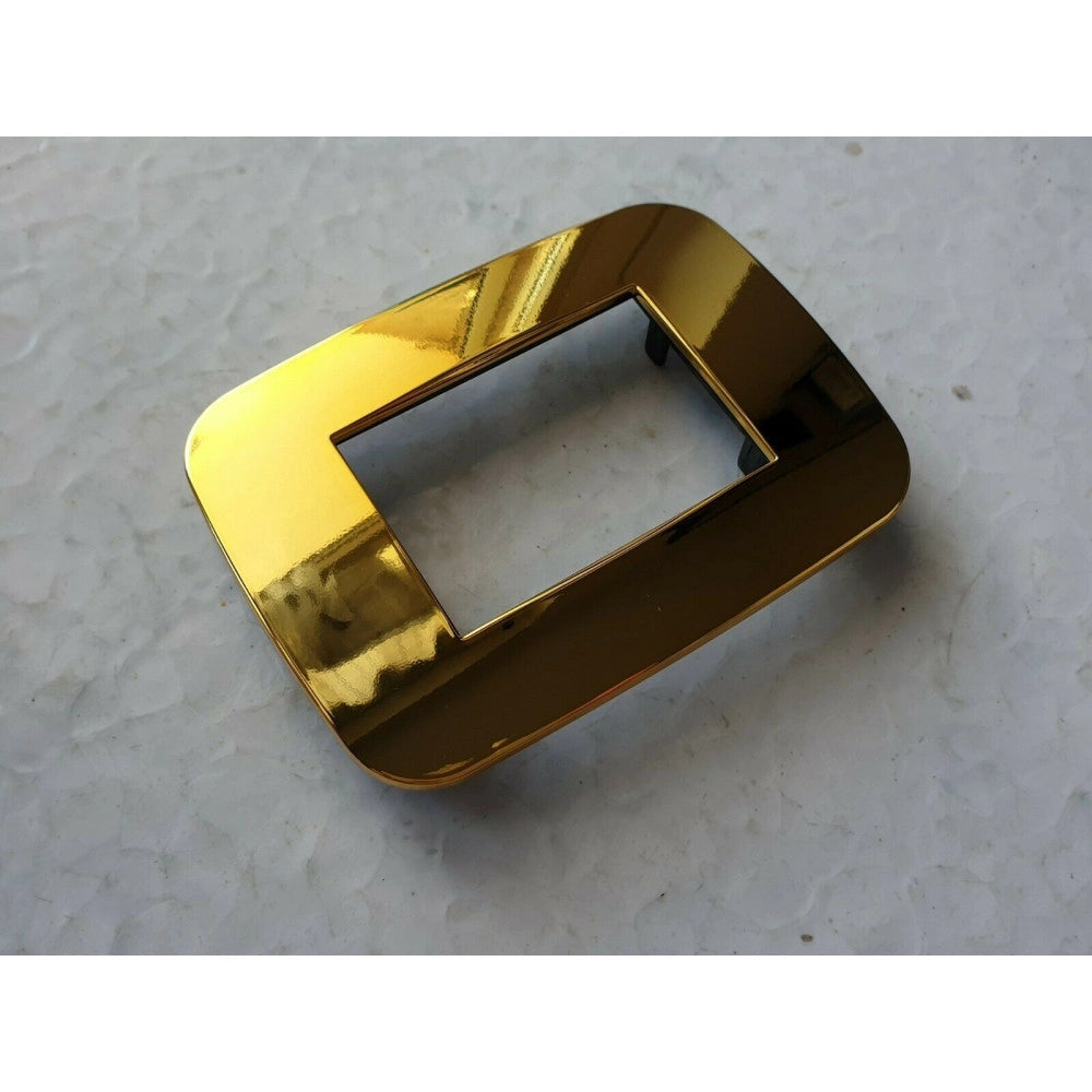 Trade Shop - Placca Placchetta Placchette Compatibili Per Serie Axolute Bticino Colorate Fori - Oro -3 Fori     -