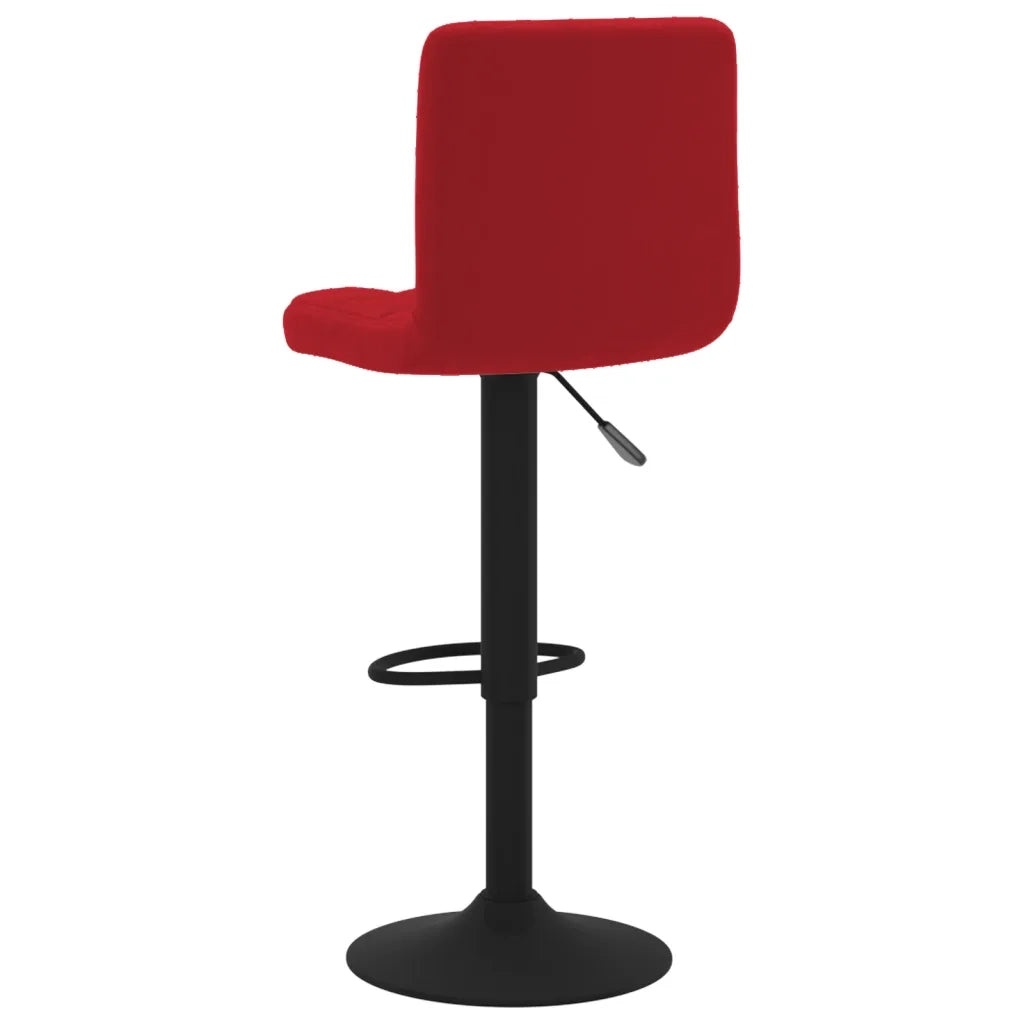 Sgabelli da Bar 2 pz Rosso Vino in Velluto cod mxl 64091