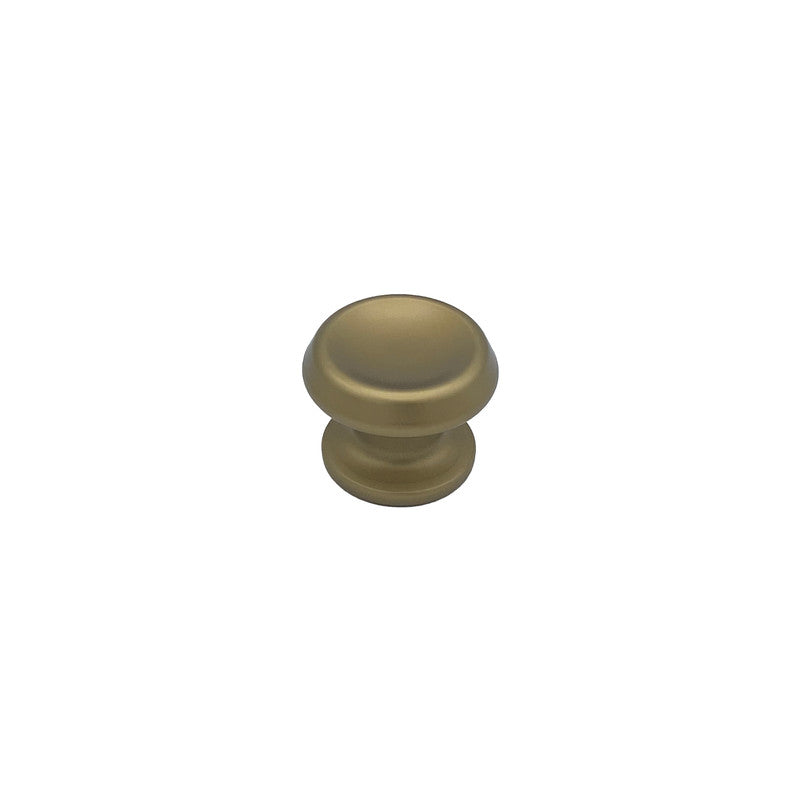 Pomolo fisso per porta SAGUATTI 166/60GB in alluminio bronzo satinato