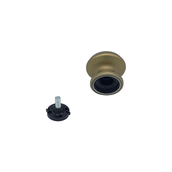 Pomolo fisso per porta SAGUATTI 166/60GB in alluminio bronzo satinato