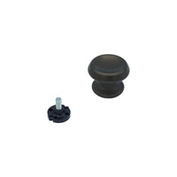 Pomolo fisso per porta SAGUATTI 166/60IB in alluminio marrone opaco