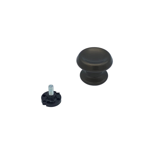 Pomolo fisso per porta SAGUATTI 166/60IB in alluminio marrone opaco