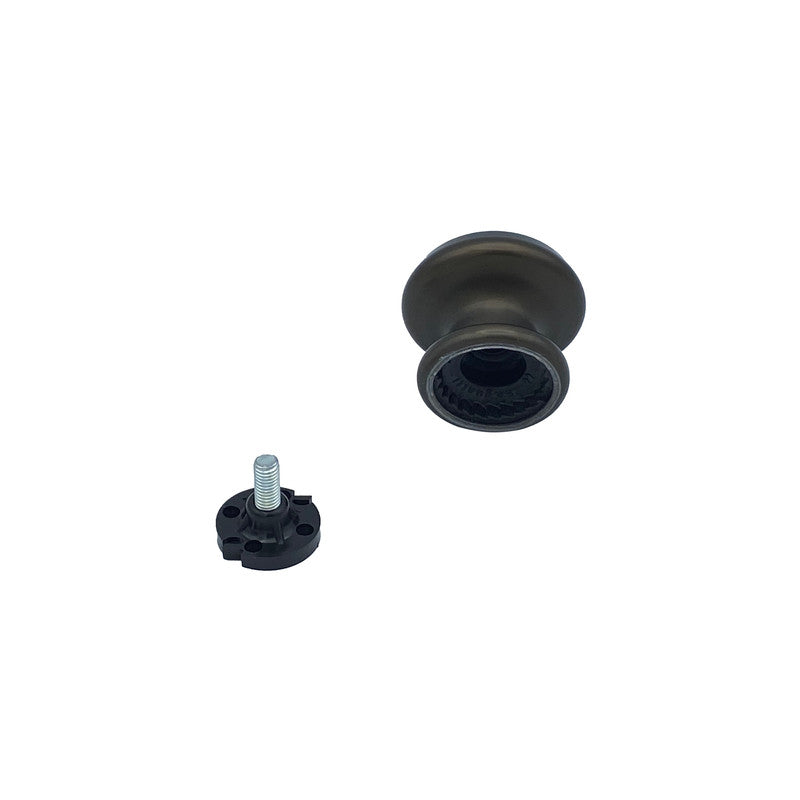 Pomolo fisso per porta SAGUATTI 166/60IB in alluminio marrone opaco