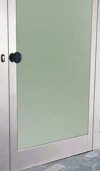 Pomolo fisso per porta SAGUATTI 166/60ZB in alluminio nero opaco