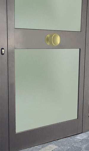 Pomolo fisso per porta SAGUATTI 166/70BB in alluminio oro lucido