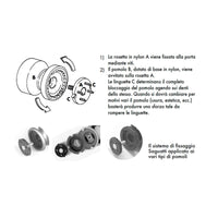 Pomolo fisso per porta SAGUATTI 166/70BB in alluminio oro lucido