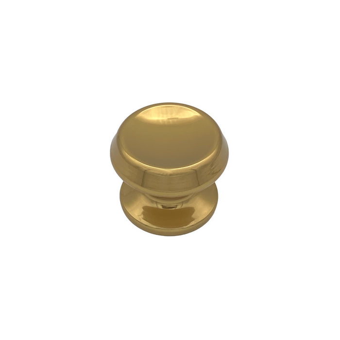 Pomolo fisso per porta SAGUATTI 166/70CB in alluminio bronzo lucido