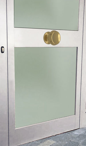 Pomolo fisso per porta SAGUATTI 166/70CB in alluminio bronzo lucido