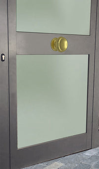 Pomolo fisso per porta SAGUATTI 166/80BB in alluminio oro lucido