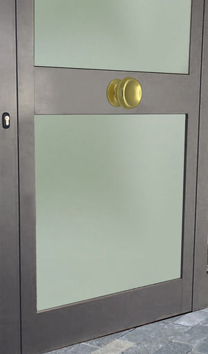 Pomolo fisso per porta SAGUATTI 166/80BB in alluminio oro lucido