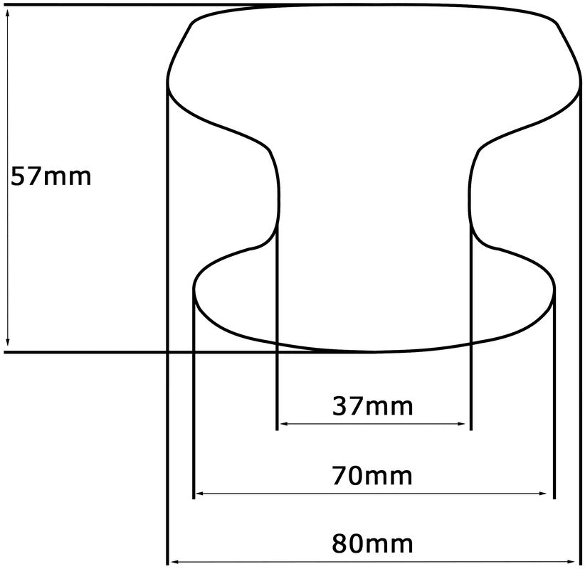 Pomolo fisso per porta SAGUATTI 166/80EB in alluminio argento satinato