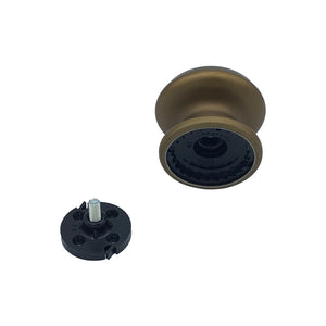 Pomolo fisso per porta SAGUATTI 166/80GB in alluminio bronzo satinato