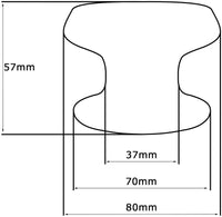 Pomolo fisso per porta SAGUATTI 166/80GB in alluminio bronzo satinato