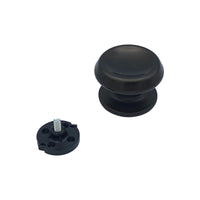 Pomolo fisso per porta SAGUATTI 166/80IB in alluminio marrone opaco