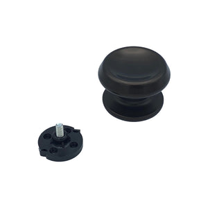 Pomolo fisso per porta SAGUATTI 166/80IB in alluminio marrone opaco