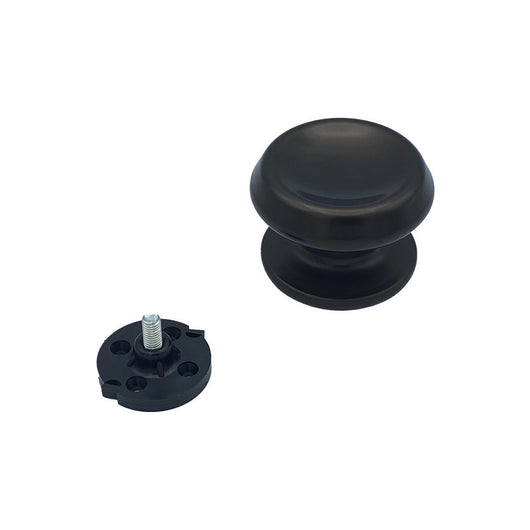 Pomolo fisso per porta SAGUATTI 166/80IB in alluminio marrone opaco