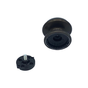 Pomolo fisso per porta SAGUATTI 166/80IB in alluminio marrone opaco