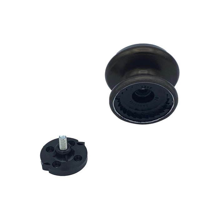 Pomolo fisso per porta SAGUATTI 166/80IB in alluminio marrone opaco