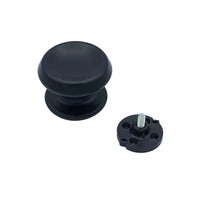 Pomolo fisso per porta SAGUATTI 166/80ZB in alluminio nero opaco