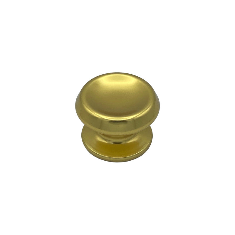 Pomolo fisso per porta SAGUATTI 166/80BB in alluminio oro lucido