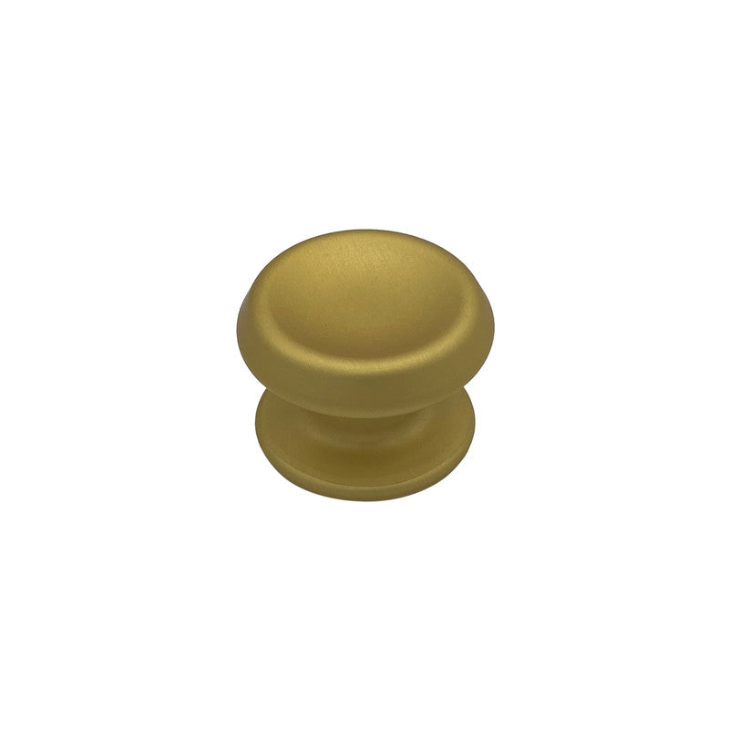 Pomolo fisso per porta SAGUATTI 166/80FB in alluminio oro satinato