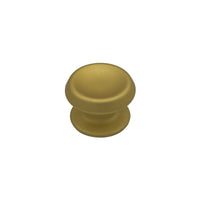 Pomolo fisso per porta SAGUATTI 166/80FB in alluminio oro satinato