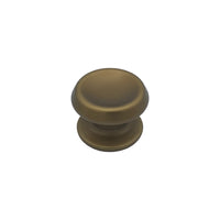 Pomolo fisso per porta SAGUATTI 166/80GB in alluminio bronzo satinato