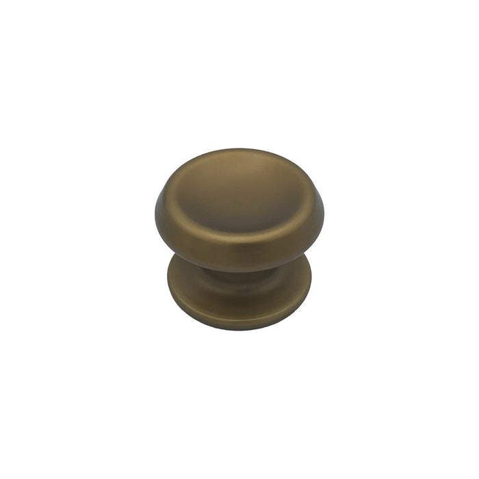 Pomolo fisso per porta SAGUATTI 166/80GB in alluminio bronzo satinato