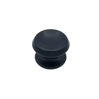 Pomolo fisso per porta SAGUATTI 166/80ZB in alluminio nero opaco