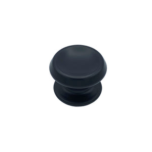 Pomolo fisso per porta SAGUATTI 166/80ZB in alluminio nero opaco