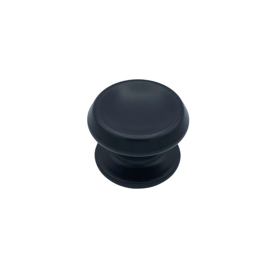 Pomolo fisso per porta SAGUATTI 166/80ZB in alluminio nero opaco